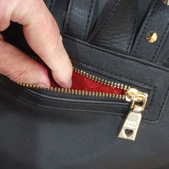 Love Moschino Black Gold Spike Stud Backpack main image 7